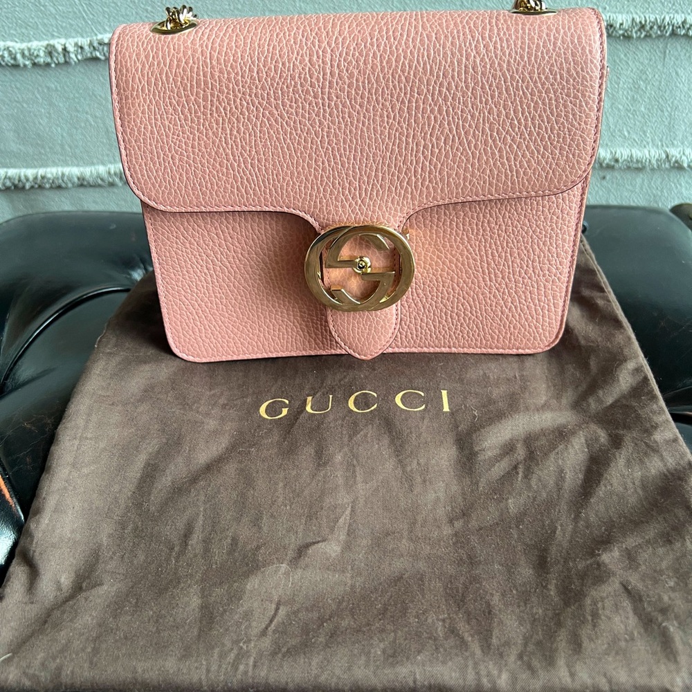 SOLD Gucci Interlocking GG Calf Leather
